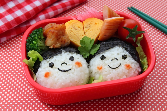 海苔を使った弁当
